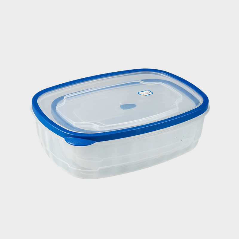 PFT005 Kommerciel langtidsholdbar rektangulær PP+TPR fødevarekonserveringsbeholder 2-pak sæt med overstøbte ventilerede låg (3700ml + 6800ml)